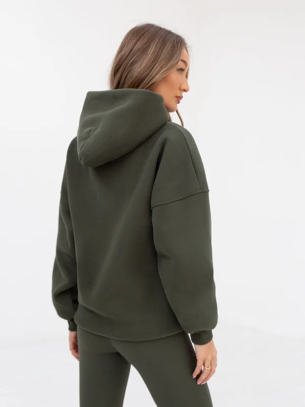 Yoga Oversized Hoodie - Khaki Green