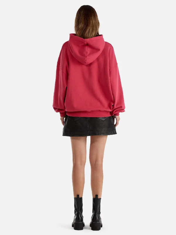 Brooke Oversized Hoodie DIY Studios - Poppy Red