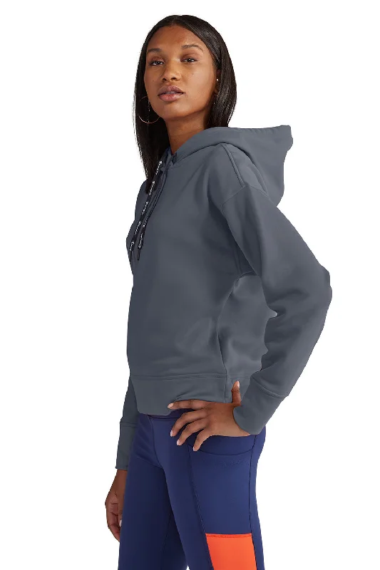 Champion Womens Sport Hooded Sweatshirt Hoodie - Stealth Grey - NEW