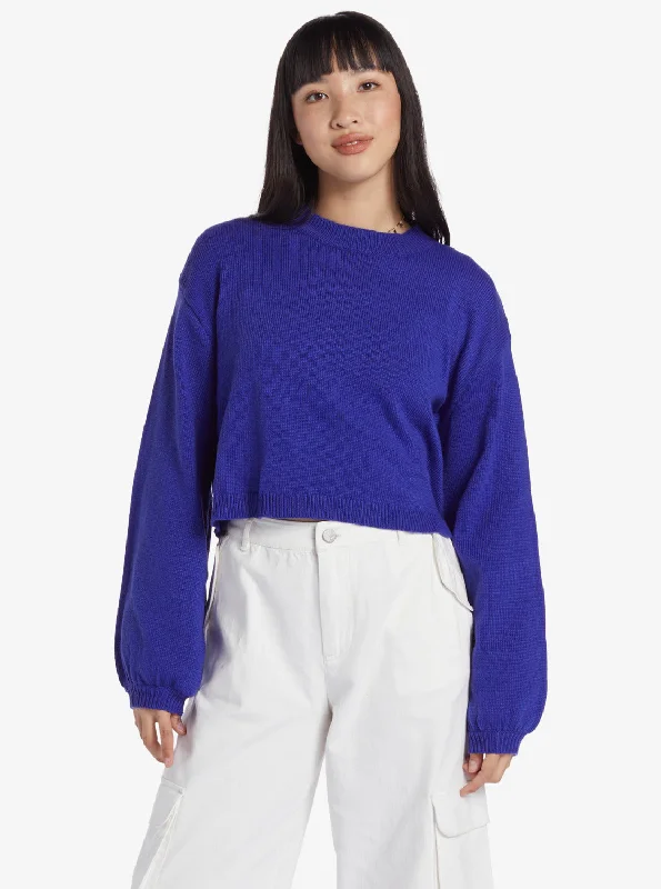 Chloe Kim Crew Neck Sweater - Royal Blue