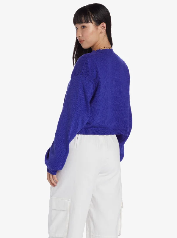 Chloe Kim Crew Neck Sweater - Royal Blue