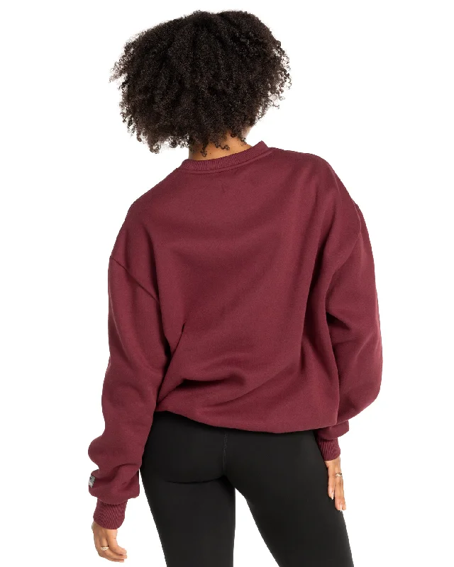 Track & Field Crewneck - Burgundy