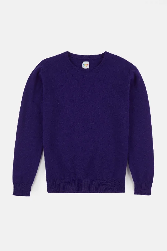 Women's Lambswool Crew Neck - Royal Blue