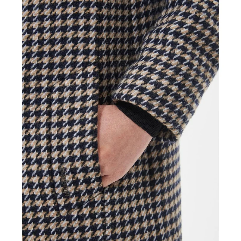 Angelia Wool Jacket (Light Fawn Houndstooth)