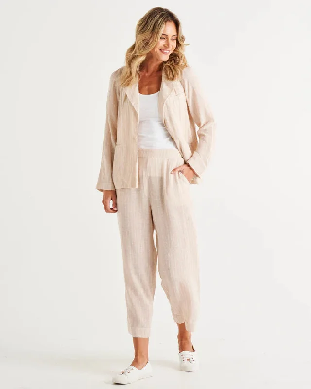 BETTY BASICS LISSET BLAZER NATURAL STRIPE