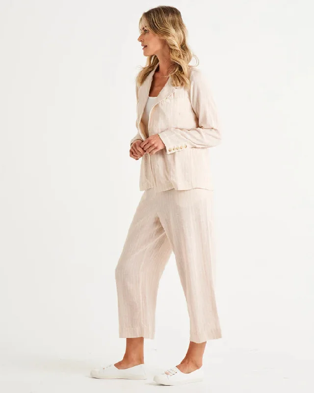 BETTY BASICS LISSET BLAZER NATURAL STRIPE