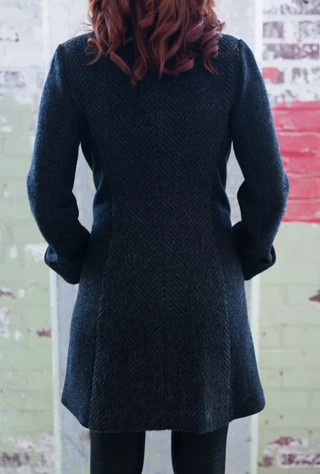 COWL NECK COAT · dusk