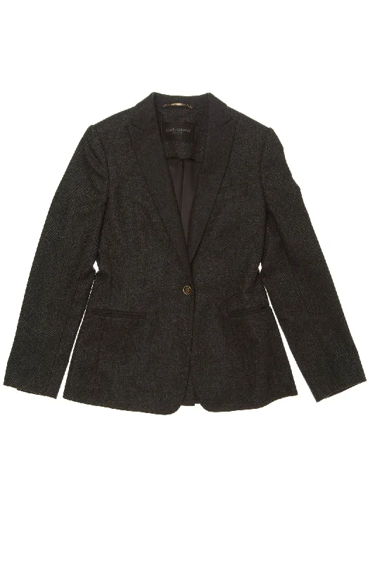 Dolce & Gabbana - Dark Gray Blazer - IT 42