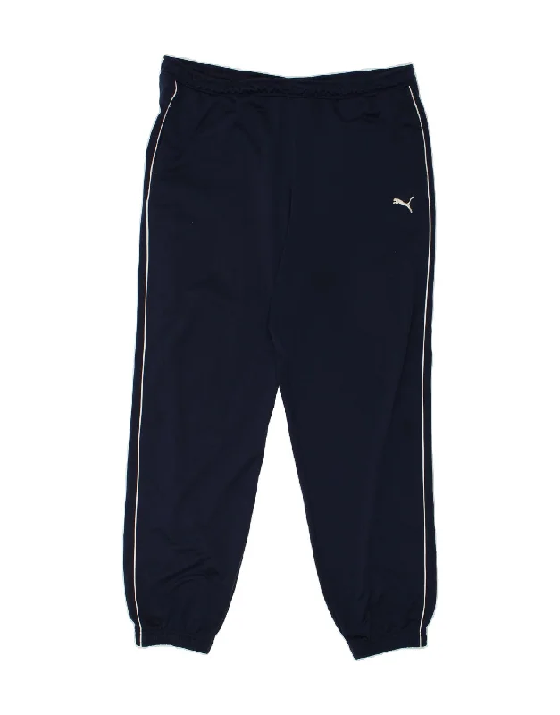 PUMA Womens Tracksuit Trousers Joggers UK 22 2XL Navy Blue