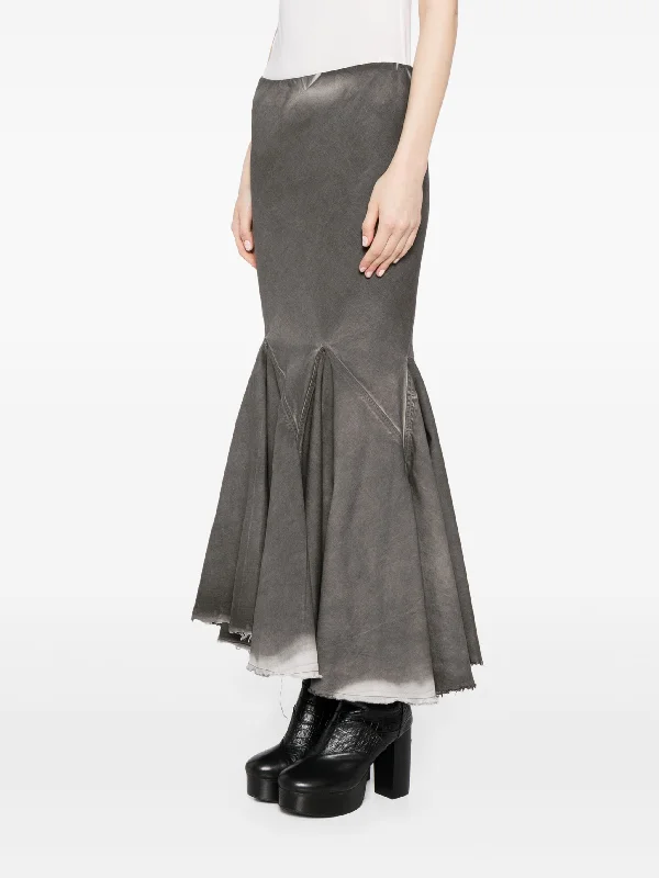 RICK OWENS DRKSHDW Women Denim Divine Bias Skirt