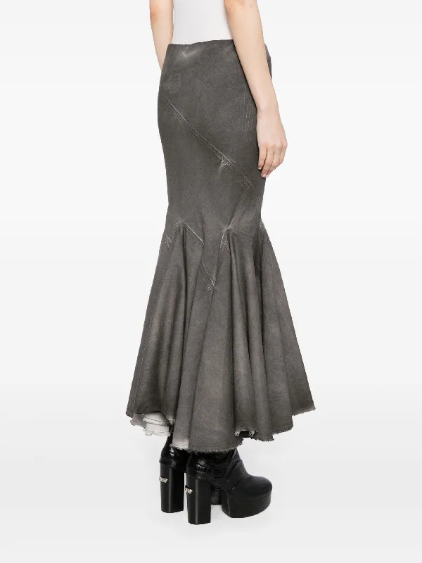 RICK OWENS DRKSHDW Women Denim Divine Bias Skirt