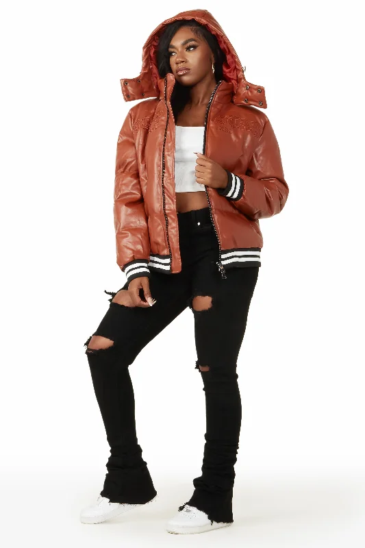 Miss Rust Puffer Jacket