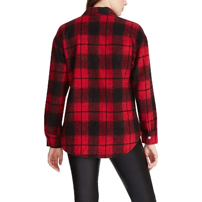 Sophia Plaid Shacket (Red)