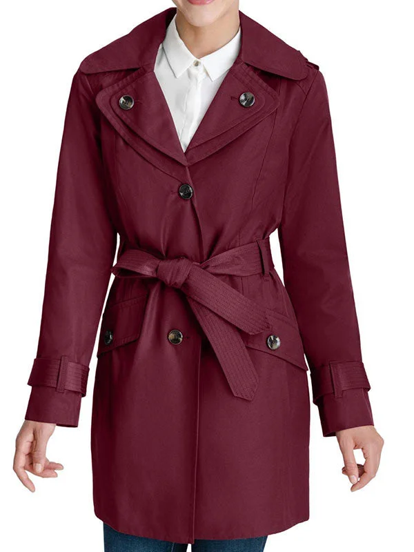 The Equalizer Avery Grafton Maroon Coat