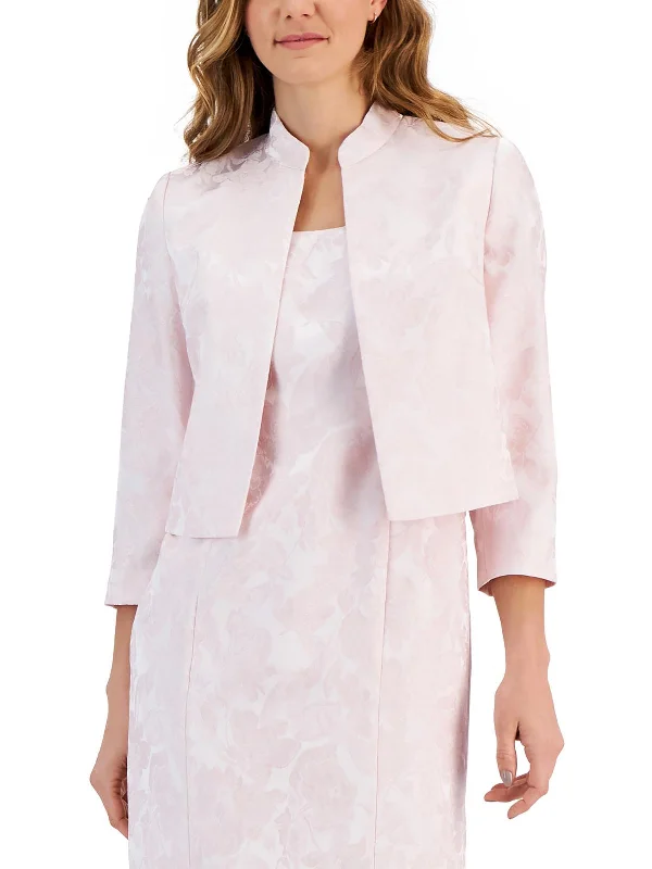 Womens Formal Dressy Open-Front Blazer