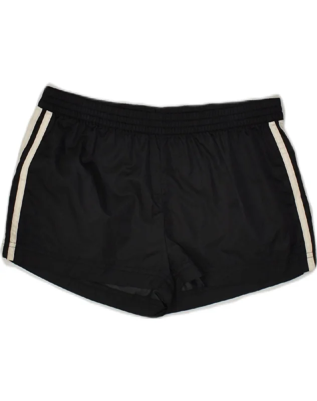 ADIDAS Womens Sport Shorts EU 42 Large Black Polyamide