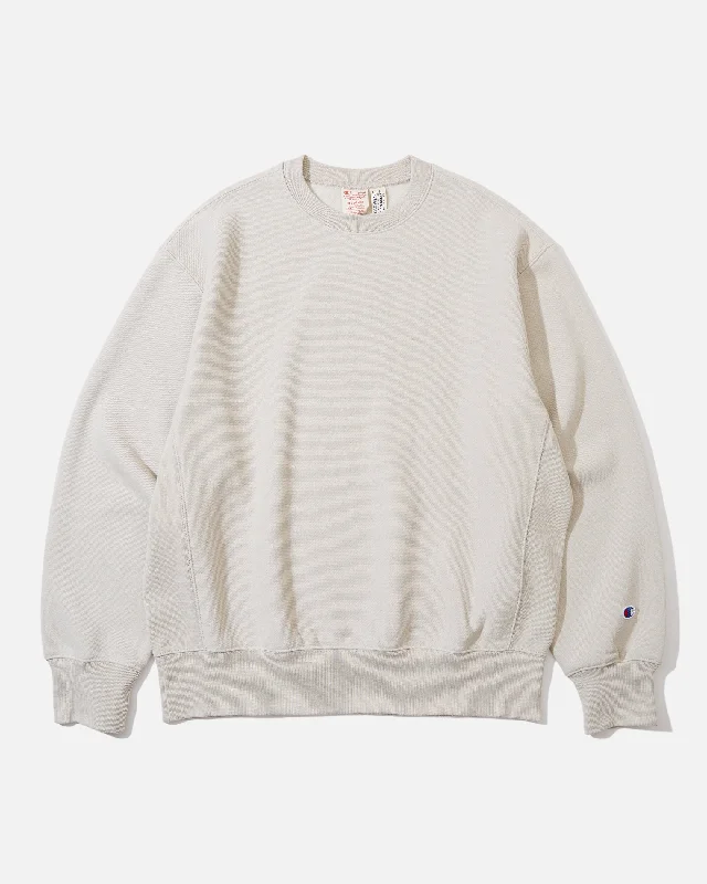 Reverse Weave Crewneck - Bone