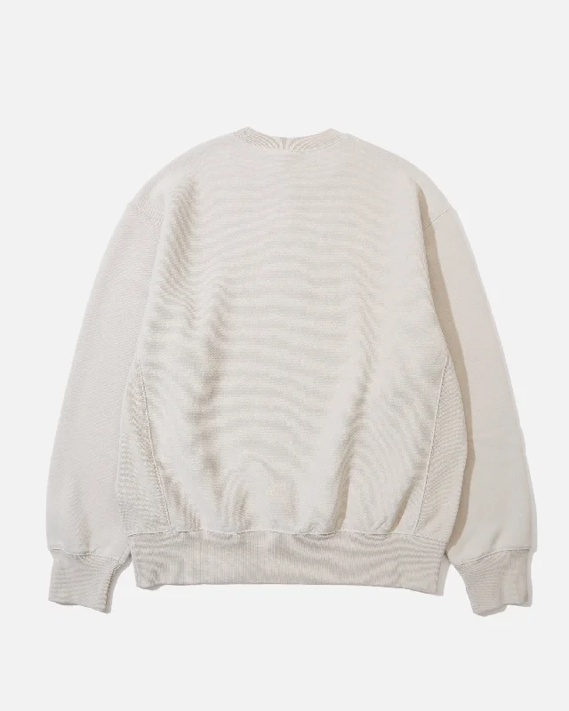 Reverse Weave Crewneck - Bone