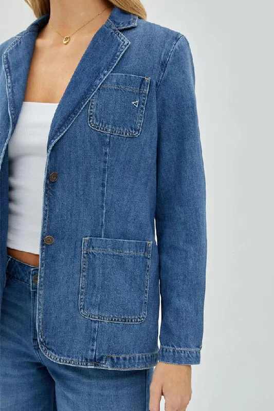 Hidden Denim Blazer