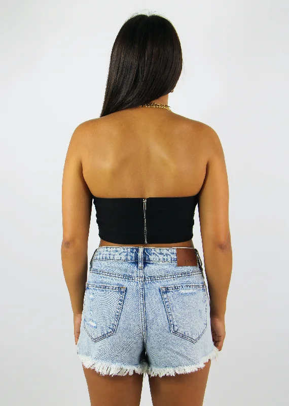 Hear It Back Corset Top ★ Black