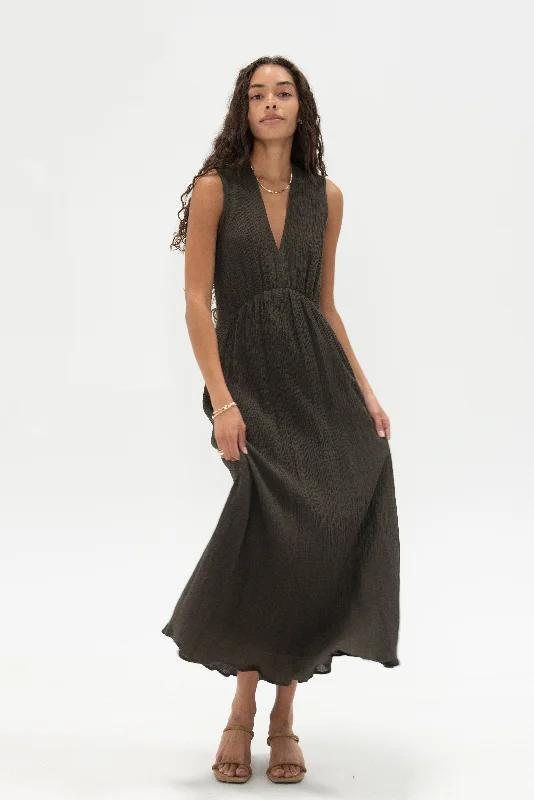 Ventosa Dress, Charcoal