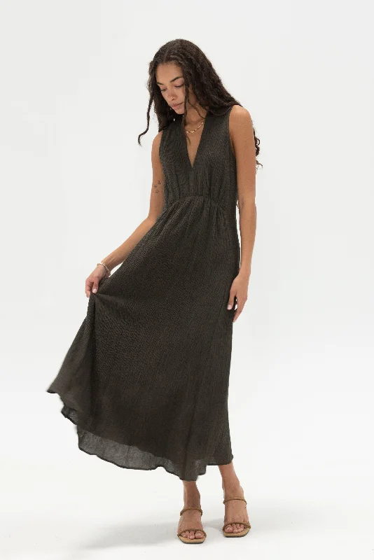 Ventosa Dress, Charcoal