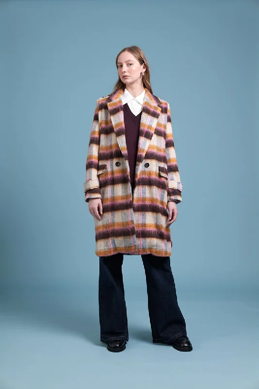 Siren Tabulous Coat - Pink Plaid