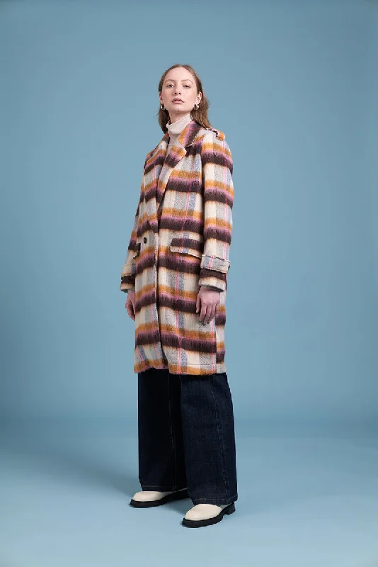 Siren Tabulous Coat - Pink Plaid