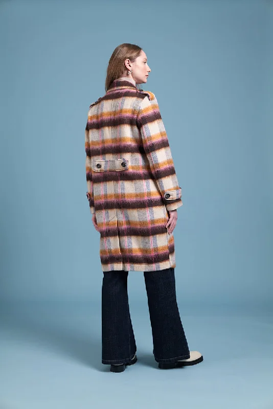 Siren Tabulous Coat - Pink Plaid