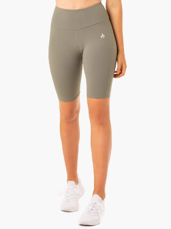 Staples Scrunch Bum Bike Shorts - Khaki