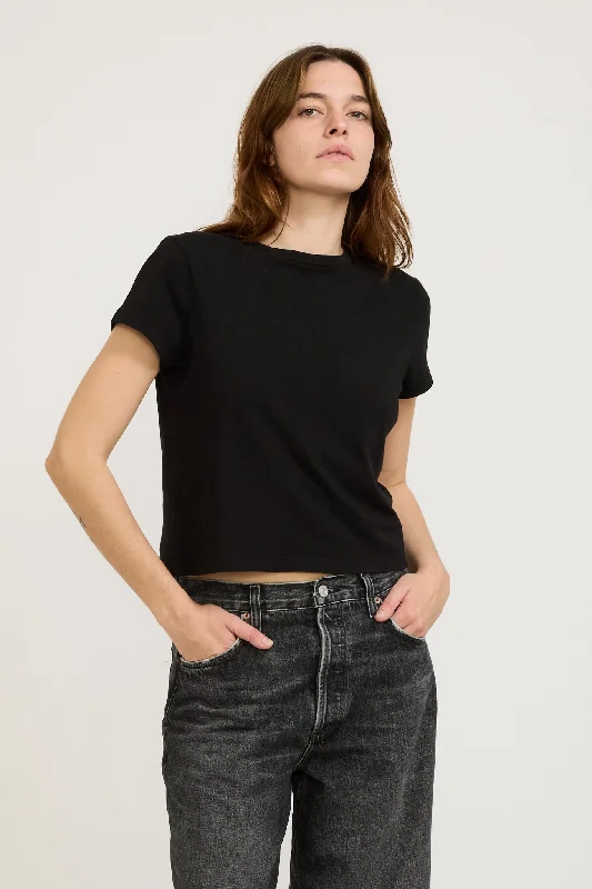 Adine Shrunken Tee Black