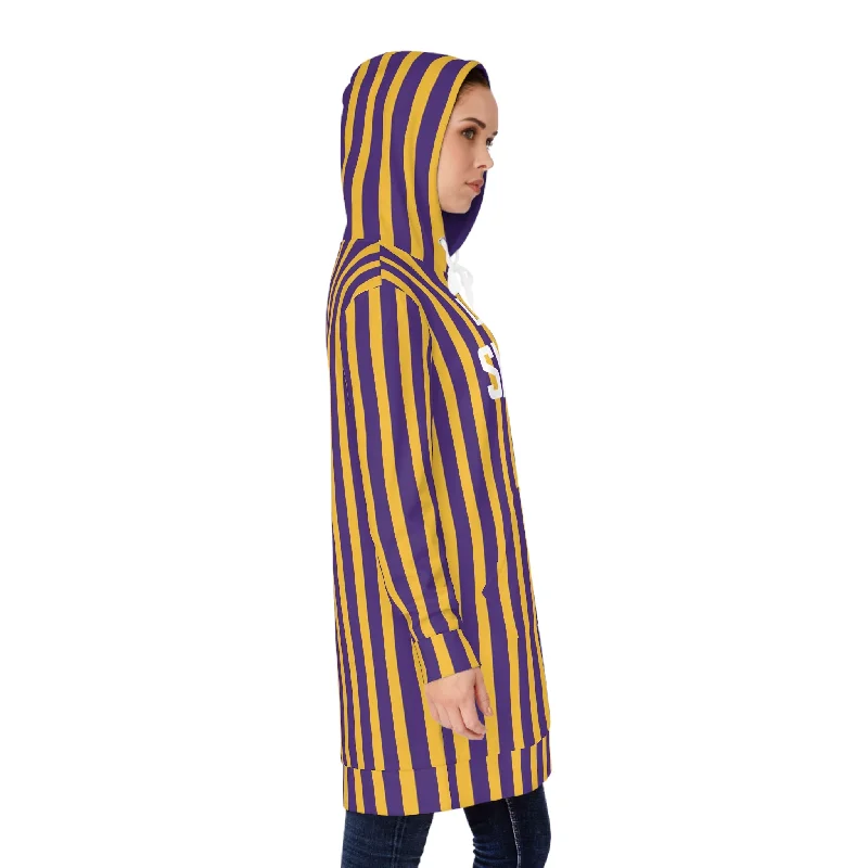 Hoodie Dress - Stripes - Let's go!