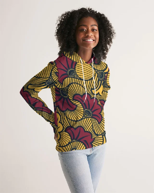 AKH African Fleurs Rouges Women's Hoodie