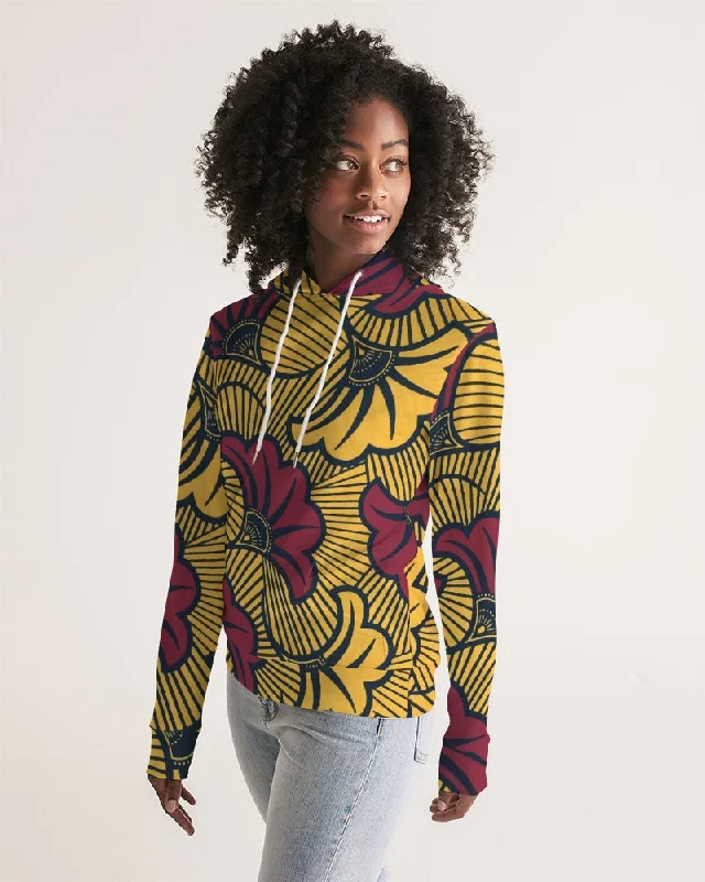 AKH African Fleurs Rouges Women's Hoodie