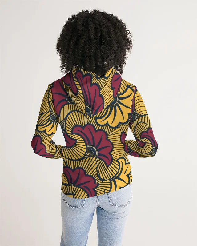 AKH African Fleurs Rouges Women's Hoodie