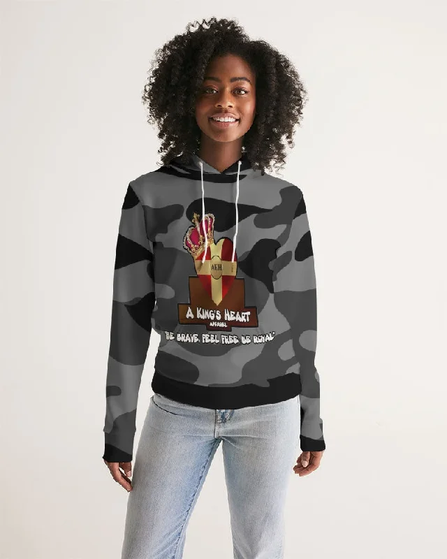 AKH Black Camouflage Women's Hoodie