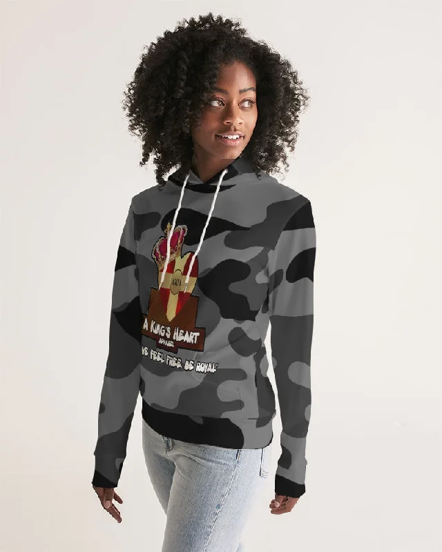 AKH Black Camouflage Women's Hoodie