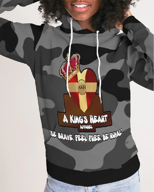 AKH Black Camouflage Women's Hoodie