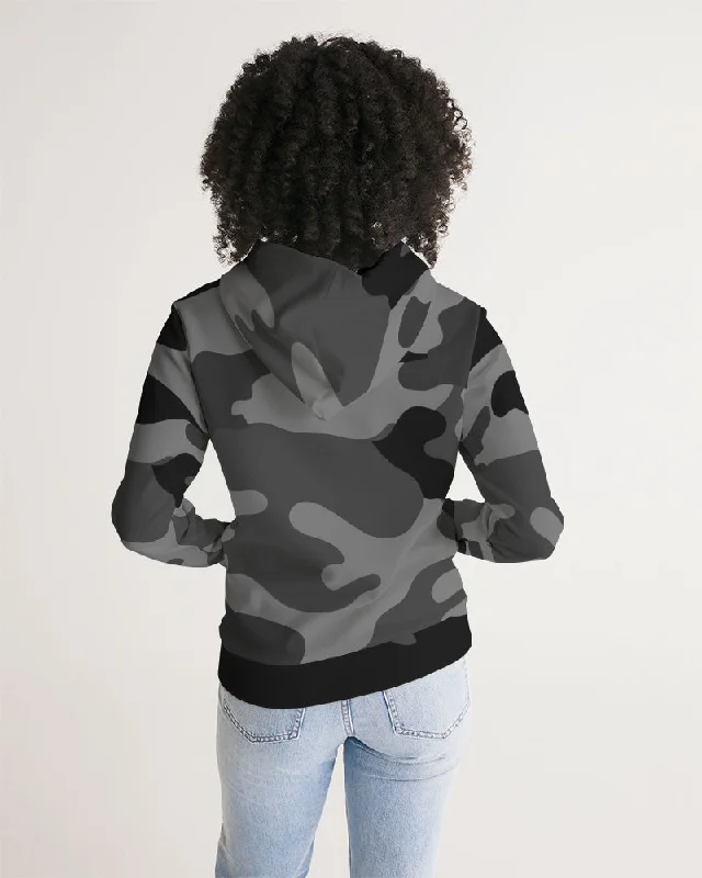 AKH Black Camouflage Women's Hoodie