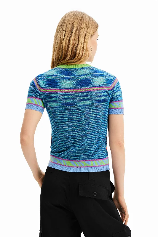 Desigual Knit tropical T-shirt