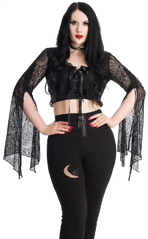 Morticia Lace Bolero Top