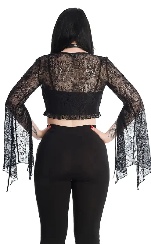 Morticia Lace Bolero Top