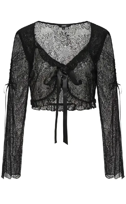 Morticia Lace Bolero Top