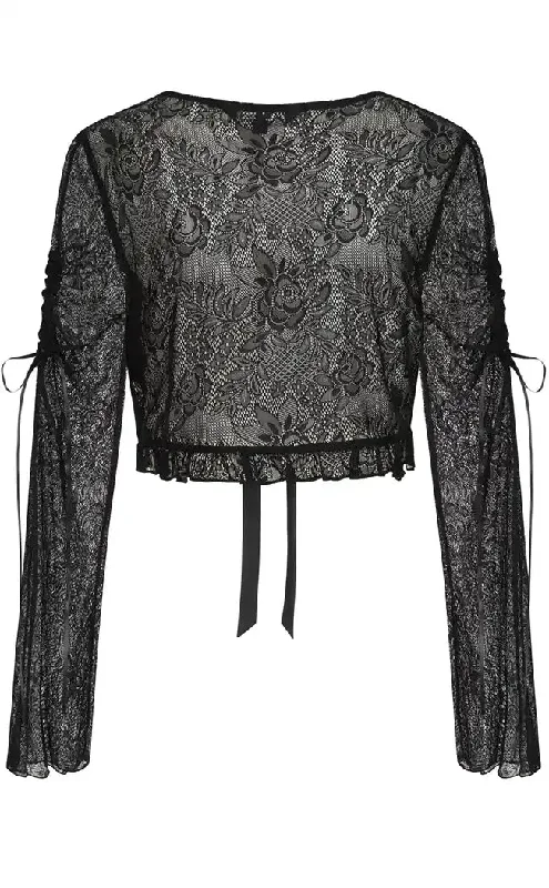 Morticia Lace Bolero Top