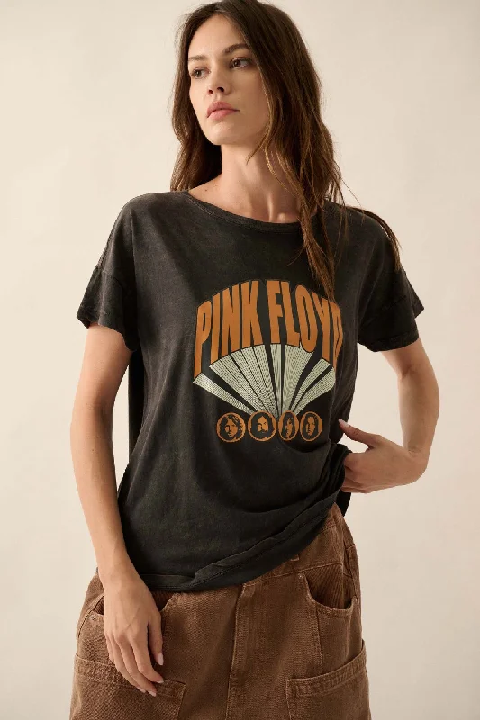 Pink Floyd Retro Logo Vintage-Wash Graphic Tee