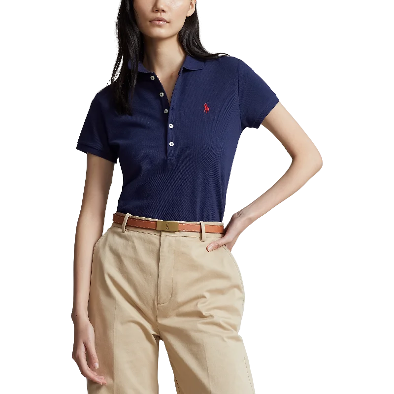 Polo Performance Ralph Lauren Women's Cotton Tailored Fit Polo Shirt - French Navy