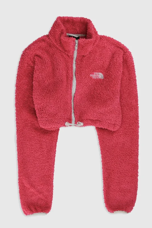 Rework North Face Crop Fleece Jacket - M