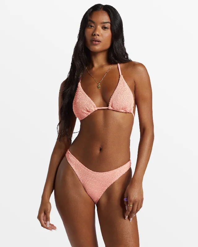 Summer High Multi-Way Triangle Bikini Top - Peach Tart