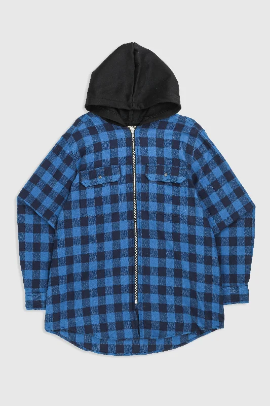 Unisex Rework Hooded Flannel - XL