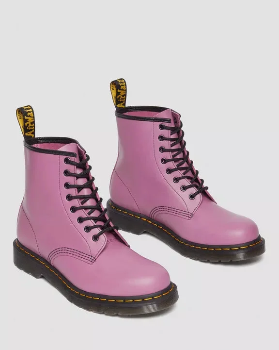 1460 8 Eye Dr. Martens Muted Purple Leather Boots (Unisex)